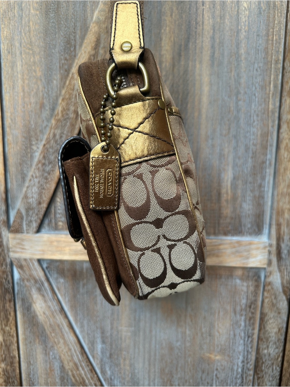 Coach Vintage Special Edition 2004 Legacy Leather & Suede  Crossbody Bag - Picture 4 of 16
